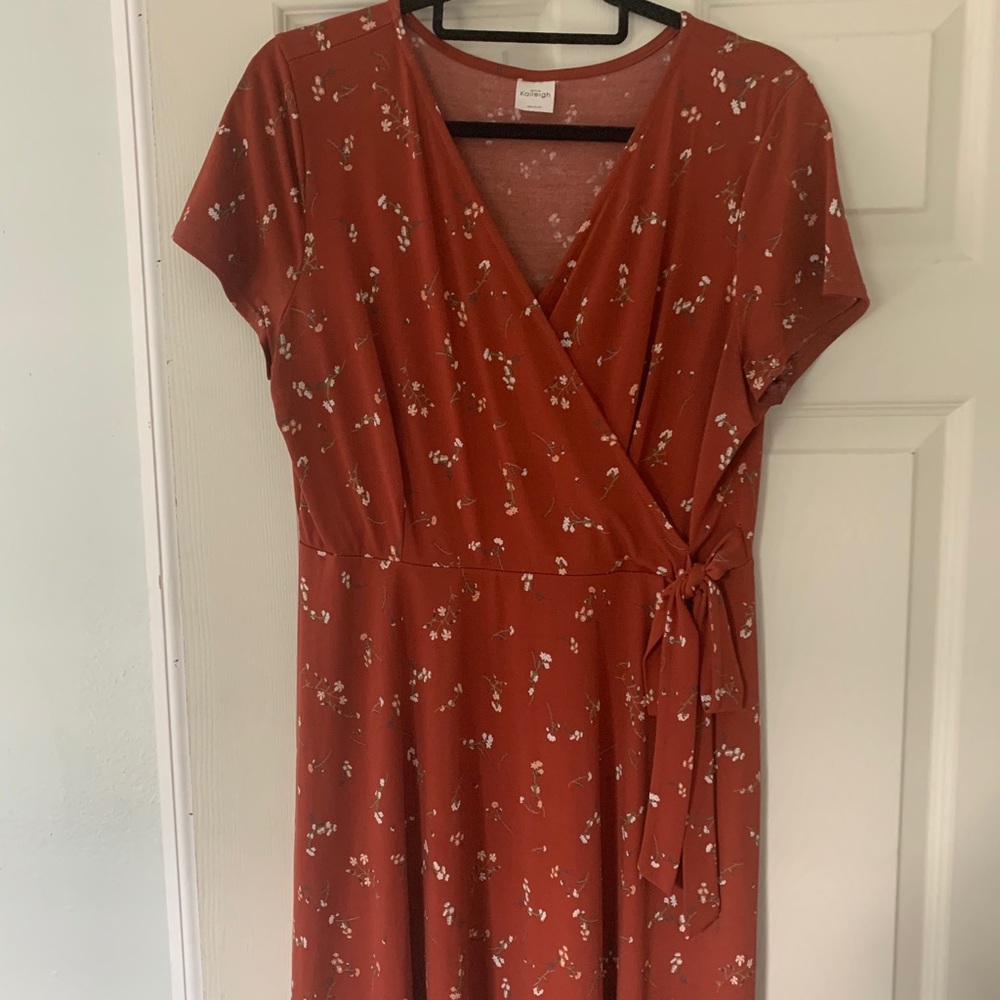 Floral wrap dress